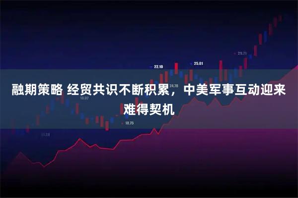 融期策略 经贸共识不断积累，中美军事互动迎来难得契机